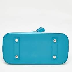 Pre Owned Louis Vuitton Cyan Epi Leather Alma PM Bag