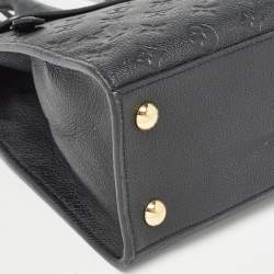 Pre Owned Louis Vuitton Black Monogram Empreinte Leather Pont Neuf MM Bag