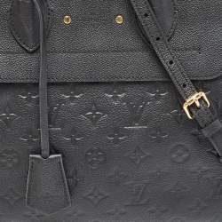 Pre Owned Louis Vuitton Black Monogram Empreinte Leather Pont Neuf MM Bag