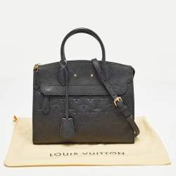 Pre Owned Louis Vuitton Black Monogram Empreinte Leather Pont Neuf MM Bag