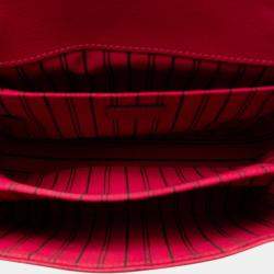 Louis Vuitton Red Monogram Empreinte Pochette Metis Shoulder Bag