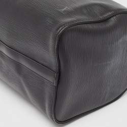 Pre Owned Louis Vuitton Black Epi Leather Speedy 35 Bag