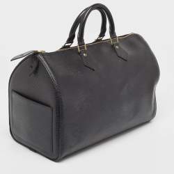 Pre Owned Louis Vuitton Black Epi Leather Speedy 35 Bag