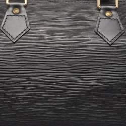 Pre Owned Louis Vuitton Black Epi Leather Speedy 35 Bag