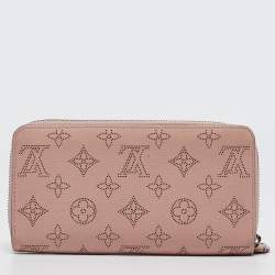 Louis Vuitton Rose Jasmin Mahina Monogram Leather Zippy Wallet