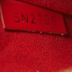 Pre Owned Louis Vuitton Red Epi Leather Mini Alma Bag