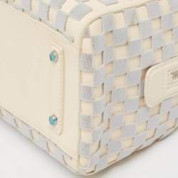 Pre Owned Louis Vuitton Off White/Grey Damier Cubic Speedy Cube PM Bag