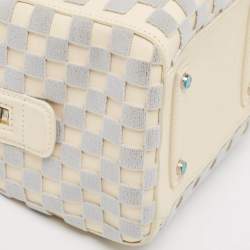 Pre Owned Louis Vuitton Off White/Grey Damier Cubic Speedy Cube PM Bag