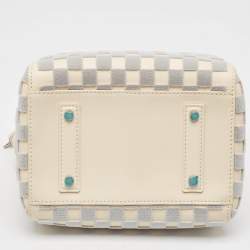 Pre Owned Louis Vuitton Off White/Grey Damier Cubic Speedy Cube PM Bag