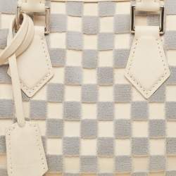 Pre Owned Louis Vuitton Off White/Grey Damier Cubic Speedy Cube PM Bag