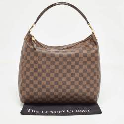 Pre Owned Louis Vuitton Damier Ebene Canvas Portobello PM Bag
