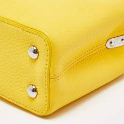Pre Owned Louis Vuitton Citron Taurillon Leather Capucines Mini Bag