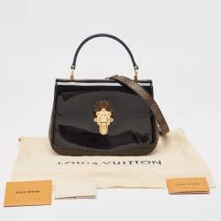 Louis Vuitton Black Vernis Leather and Monogram Canvas Cherrywood PM Bag