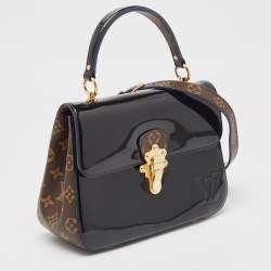 Louis Vuitton Black Vernis Leather and Monogram Canvas Cherrywood PM Bag