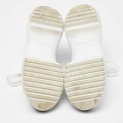 Louis Vuitton White Mesh and Monogram Canvas Archlight Sneakers Size 37