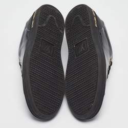 Louis Vuitton Black Patent Leather Frontrow Sneakers Size 37.5