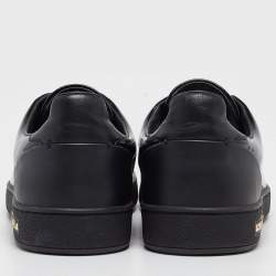 Louis Vuitton Black Patent Leather Frontrow Sneakers Size 37.5