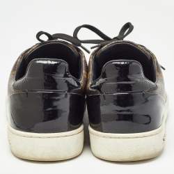 Louis Vuitton Brown Monogram Coated Canvas Frontrow Low Top Sneakers Size 38
