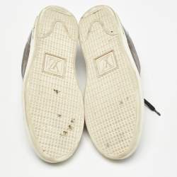 Louis Vuitton Brown Monogram Coated Canvas Frontrow Low Top Sneakers Size 38