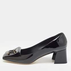 Louis Vuitton Black Patent Leather Shake Pumps Size 39