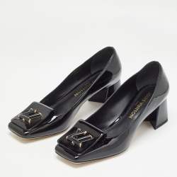 Louis Vuitton Black Patent Leather Shake Pumps Size 39