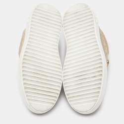 Louis Vuitton Beige Monogram Suede Time Out Low Top Sneakers Size 40
