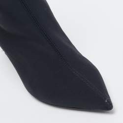 Louis Vuitton Black/Brown Monogram Canvas and Nylon Matchmake Boots Size 37