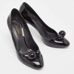 Pre Owned Louis Vuitton Black Patent Leather Betty Pumps Size 38