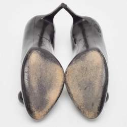 Pre Owned Louis Vuitton Black Patent Leather Betty Pumps Size 38