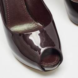 Louis Vuitton Burgundy Patent Oh Really! Pumps Size 36