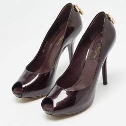 Louis Vuitton Burgundy Patent Oh Really! Pumps Size 36