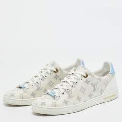 Louis Vuitton White Monogram Technical Mesh Frontrow Sneakers Size 40