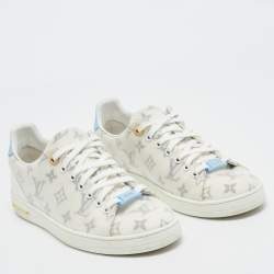 Louis Vuitton White Monogram Technical Mesh Frontrow Sneakers Size 40