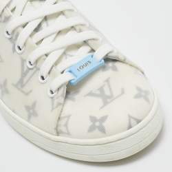 Louis Vuitton White Monogram Technical Mesh Frontrow Sneakers Size 40