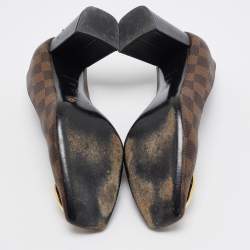 مملوكة مسبقًا Louis Vuitton Brown Mongram Canvas Madeleine Pumps Size 40.5