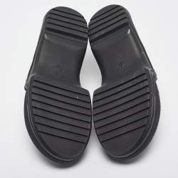 Louis Vuitton Black Patent Leather SS Open Toe Casual Sandals Size  38.5