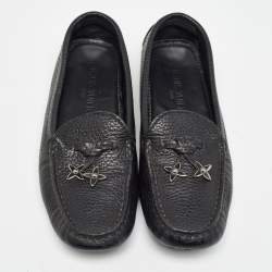 Louis Vuitton Black Leather Charm Loafers Size 36