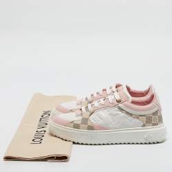 Louis Vuitton Multicolor Monogram Canvas and Leather Time Out Sneakers Size 38.5
