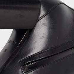 Louis Vuitton Black Leather Star Trail Block Heel Ankle Boots Size 39