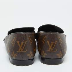 Louis Vuitton Monogram Coated Canvas Upper Case Loafers Size 40