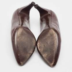 Pre Owned Louis Vuitton Brown Patent Epi Leather Joyce Pumps Size 39