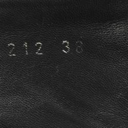 مملوكة مسبقًا Louis Vuitton Black Monogram Nylon Velcro Flats Slides Size 38