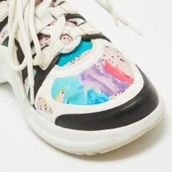 Louis Vuitton Multicolor Fabric and Leather Archlight High Top Sneakers Size 37.5