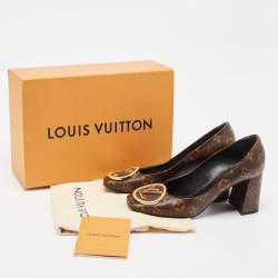 Pre Owned Louis Vuitton Monogram Canvas Madeleine Pumps Size 38.5