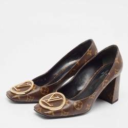 Pre Owned Louis Vuitton Monogram Canvas Madeleine Pumps Size 38.5