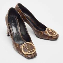 Pre Owned Louis Vuitton Monogram Canvas Madeleine Pumps Size 38.5