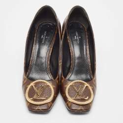 Pre Owned Louis Vuitton Monogram Canvas Madeleine Pumps Size 38.5
