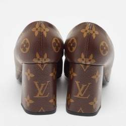Pre Owned Louis Vuitton Monogram Canvas Madeleine Pumps Size 38.5