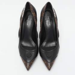 Louis Vuitton Black Monogram Canvas and Leather Archlight Pumps Size 39