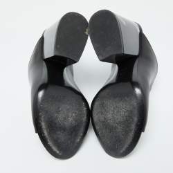 Louis Vuitton Black Leather Mules Size 38.5